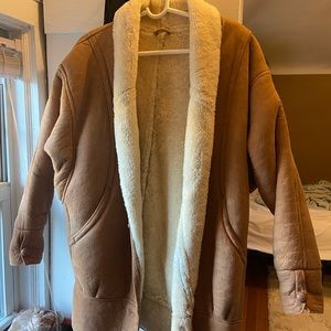 VINTAGE Patmos shearling lined coat, one size